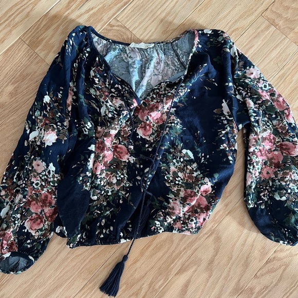 Vici Fleur Du Jour Peasant Blouse - Picture 1 of 6